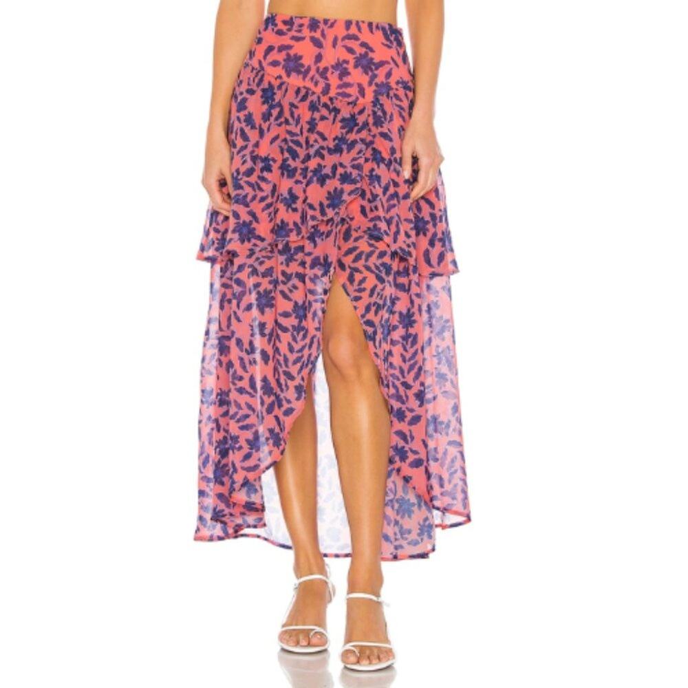 House of Harlow 1960 X REVOLVE Onel Skirt in Pink Floral NWT Size Small